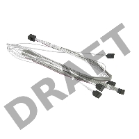 Кабель SuperMicro CBL-SAST-0591 cross-over mini SAS HD-4xSATA