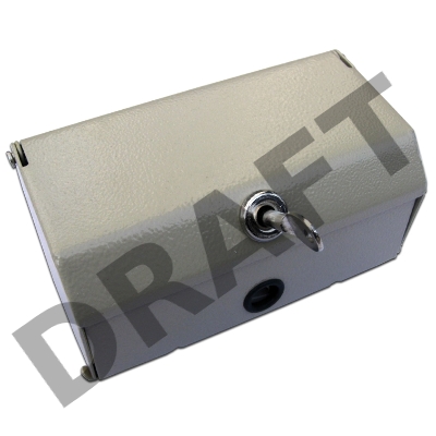 Настенный распределительный бокс, металл, 1 плинт, 10 пар, с замком