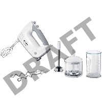 Миксер ручной Bosch MFQ36480 450Вт белый/серый