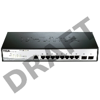 Сетевое оборудование D-Link DGS-1210-10/ME/A1A Коммутатор 2 уровня с 8 портами 10/100/1000Base-T и 2 портами 1000Base-X SFP 