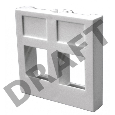 Вставка 45х45 на 2 кейстоуна без шторок, белая