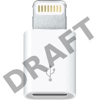 Аксессуары к смартфонам,телефонам MD820ZM/A Apple Lightning to Micro USB Adapter