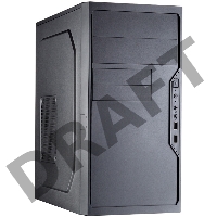 Корпус с блоком питания 450Вт. Case Foxline FL-733, mATX, 2x5.25EXT, 2x3.5EXT, 5x3.5INT, 2xUSB2.0, HDA, w/o FAN, w/450W ATX PSU, w/1.2m EU pwr cord