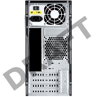 Корпус с блоком питания 450Вт. Case Foxline FL-733, mATX, 2x5.25EXT, 2x3.5EXT, 5x3.5INT, 2xUSB2.0, HDA, w/o FAN, w/450W ATX PSU, w/1.2m EU pwr cord
