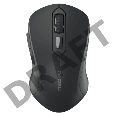 Мышь беспроводная Dareu LM115G Black (черный), DPI 800/1200/1600, ресивер 2.4GHz, размер 107x59x38мм