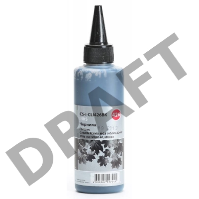 Чернила Cactus CS-I-CLI426BK черный (100мл) Canon PIXMA MG5140/5240/6140/8140; MX884