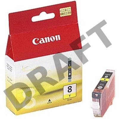 Картридж струйный CLI-8Y (0623B024), для Canon 4200/5200/MP500/MP800, Желтый, 490стр.