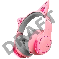 Наушники с микрофоном Edifier G5BT Cat розовый/серый мониторные