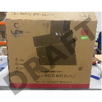 (Вскрытая упаковка, замятт угол) Каминная вытяжка LEX RIO G 600 BLACK воздухоочиститель