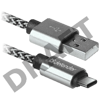 Кабель USB2.0 TO TYPE-C 1M WHITE USB09-03T 87815 DEFENDER