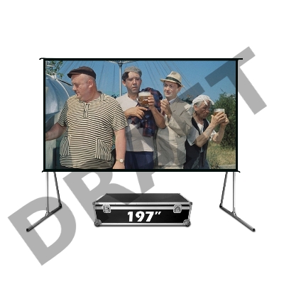 Экран Cinema S'OK серии Fast Folder SCPSFF-400x300FR, прямая проекция, 197 дюймов 4:3, черный кейс