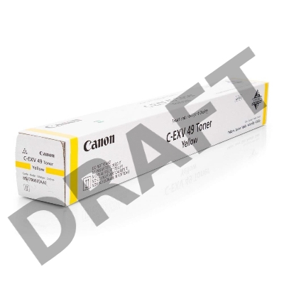 Тонер-картридж Canon C-EXV49Y 8527B002 желтый для копира iR-ADV C33xx