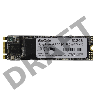 Накопитель SSD  ExeGate EX280473RUS UV500MNextPro+ 512 Gb M.2 2280  3D TLC (SATA-III)