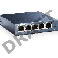 Коммутатор TP-Link SOHO  TL-SG105  5-port Desktop Gigabit Switch, 5 10/100/1000M RJ45 ports, metal case