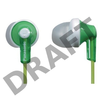 Наушники Panasonic RP-HJE118GUG зеленый 1.1м