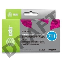 Картридж струйный Cactus CS-CZ131 (№711) пурпурный для HP DesignJet T120/T520 (26мл)