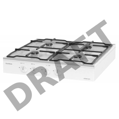 Плита Газовая Darina L NGM 441 03 W белый настольная