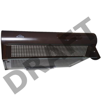 Вытяжка козырьковая Elikor Davoline 60П-290-П3Л коричневый управление: ползунковое (1 мотор)