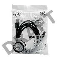 Кабель Gembird CCF-USB2-AMBM-6 USB 2.0 кабель PRO для соед. 1.8м AM/BM  позол.конт., фер.кол., пакет 