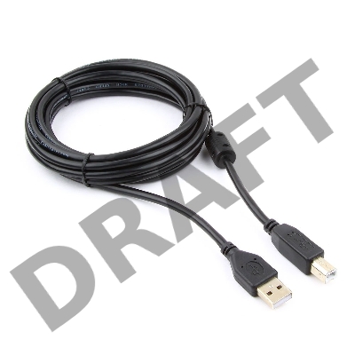 Кабель Gembird CCF-USB2-AMBM-10 USB 2.0 кабель PRO  для соед. 3.0м AM/BM  позол.конт., фер.кол., пакет 