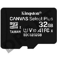 Флеш карта microSDHC 32GB microSDXC Class10 Kingston <SDCS2/32GBSP> Class10 UHS-I Canvas Select up to 100MB/s