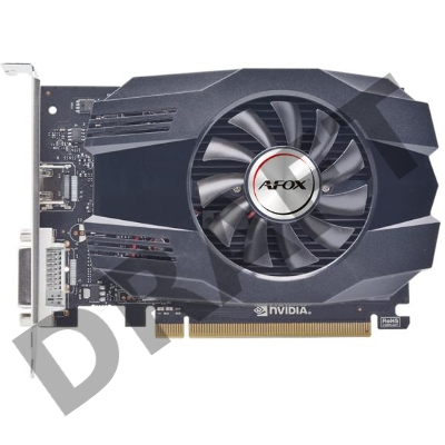 Видеокарта AFOX GT1030 4GB DDR4 64BIT, DVI HDMI ATX SINGLE FAN (AF1030-4096D4H5)