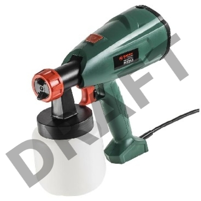 Распылитель краски Hammer Flex PRZ350 Краскопульт [215279] {350Вт 0-700 мл/мин 800мл вязкость 60 DIN}      