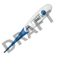 Термометр электронный A&D DT-623 белый/синий