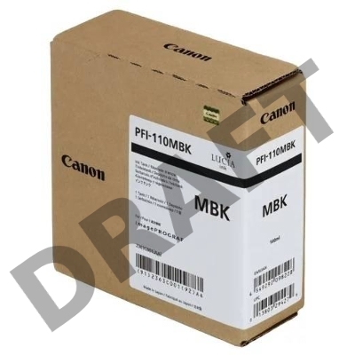 Картридж струйный Canon PFI-110 MBK 2363C001 черный матовый (160мл) для Canon TX-2000/TX-3000/TX-4000