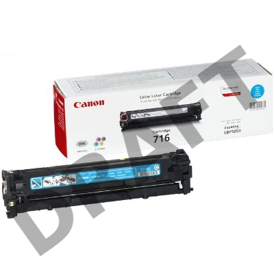 Тонер-картридж Canon Cartridge 716C (1979B002) голубой, 1500 стр., для LBP5050/5050N