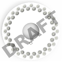 Фонарь кемпинговый модель GFL004 48LED 500lm 3xAA белый магнит и карабин LED 1/12/72