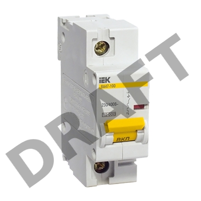 Выключатель автоматический модульный 1п C 16А 10кА ВА47-100 ИЭК MVA40-1-016-C