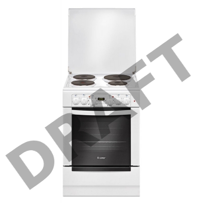 Электрическая плита Gefest 6140-03 Электрическая плита, 4 конф., таймер электронный, турбо-гриль, вертел с электроприводом, выдвижной ящик, вентилятор, ТЭН - гриль, подсветка, регулируемые ножки. Объем духовки - 52 литра. Цвет белый.