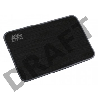 Внешний корпус для HDD AgeStar 3UB2A8 SATA II пластик/алюминий черный 2.5