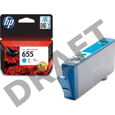Картридж HP 655 струйный голубой (600 стр)