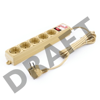 Фильтр-удл. Power Cube PC 3м 5р, беж. 10А/2,2кВт