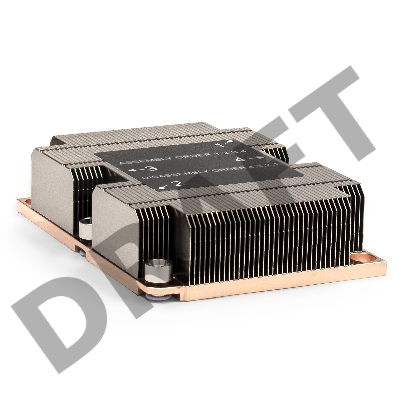 Радиатор для процессора ExeGate EX293447RUS ESNK-P0067PS.1U.3647.Cu (Al+Cu, 1U, 2 тепл. трубки, LGA3647, TDP 165W, 230г, на винтах, с термопастой, Retail box)