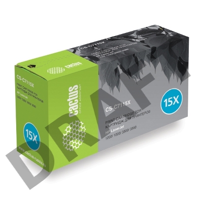 Тонер Картридж Cactus CS-C7115XS черный для HP LaserJet 1000/ 1005/ 1200/ 1220 (3500стр.)