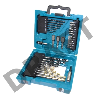 Наборы Makita D-36980 Набор 34шт,держ-ль магн,отв. насадки,сверла д\дер,мет,бет,зенкер,чем 