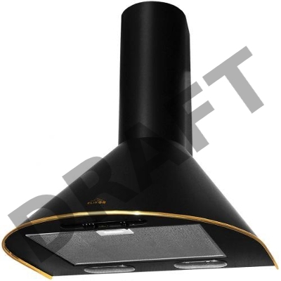 Вытяжка Elikor Эпсилон 50П-430-П3Л черный/зол.