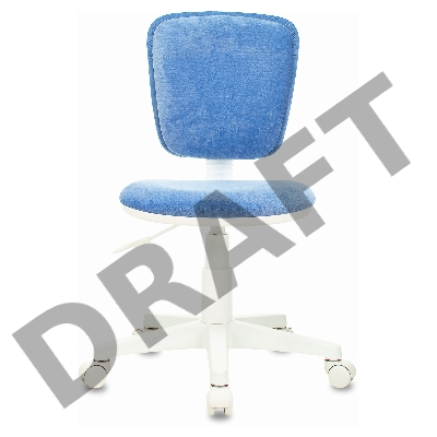 Кресло детское Бюрократ CH-W204NX голубой Velvet 86 крестовина пластик пластик белый