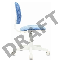 Кресло детское Бюрократ CH-W204NX голубой Velvet 86 крестовина пластик пластик белый