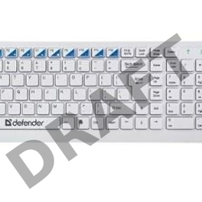 Клавиатура + мышь Defender  Skyline 895 Nano W(Белый) Кл:104, 1000/1500/2000dpi  45895