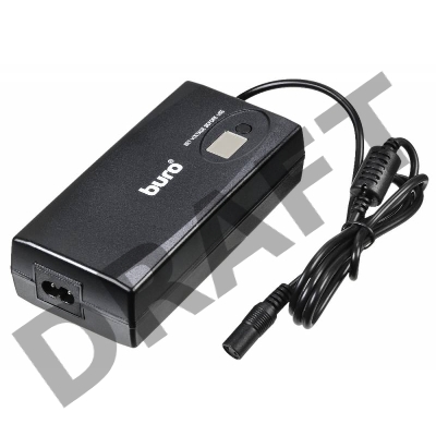 Блок питания Buro BUM-1245M90 ручной 90W 12V-24V 11-connectors 3.5A 1xUSB 1A от бытовой электросети LСD индикатор