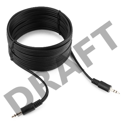 Кабель аудио Gembird, джек3.5 / джек3.5, 5.0м CCA-404-5M