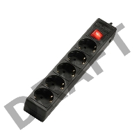 Сетевой фильтр Sven Optima Base 3,0 м (5 розеток) черный 