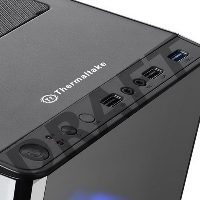 Корпус V200 TG RGB CA-1K8-00M1WN-01 Black/Win/SPCC/Tempered Glass*1/120mm RGB Fans*3 + 120mm Standard Fan*1/MB Sync