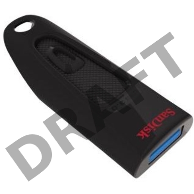 Флеш Диск Sandisk 64Gb Ultra SDCZ48-064G-U46 USB3.0 черный