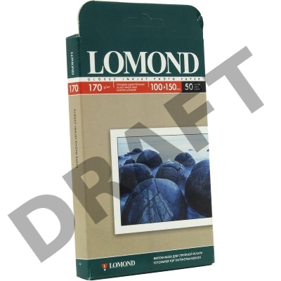 Фотобумага LOMOND односторонняя, глянцевая,  A6 / 170гр./ 50 листов