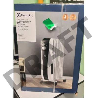 (Поврежденная упаковка, мелкие сколы)  Радиатор масляный Electrolux Sport line EOH/M-5209N 1000Вт белый